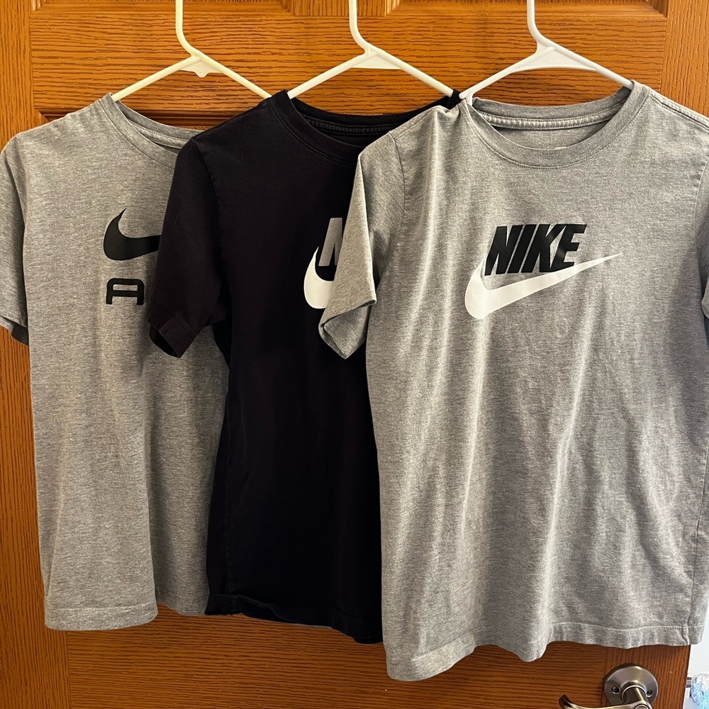 Nike Kids' Black and Gray Short Sleeve Tees - 3 Pack
